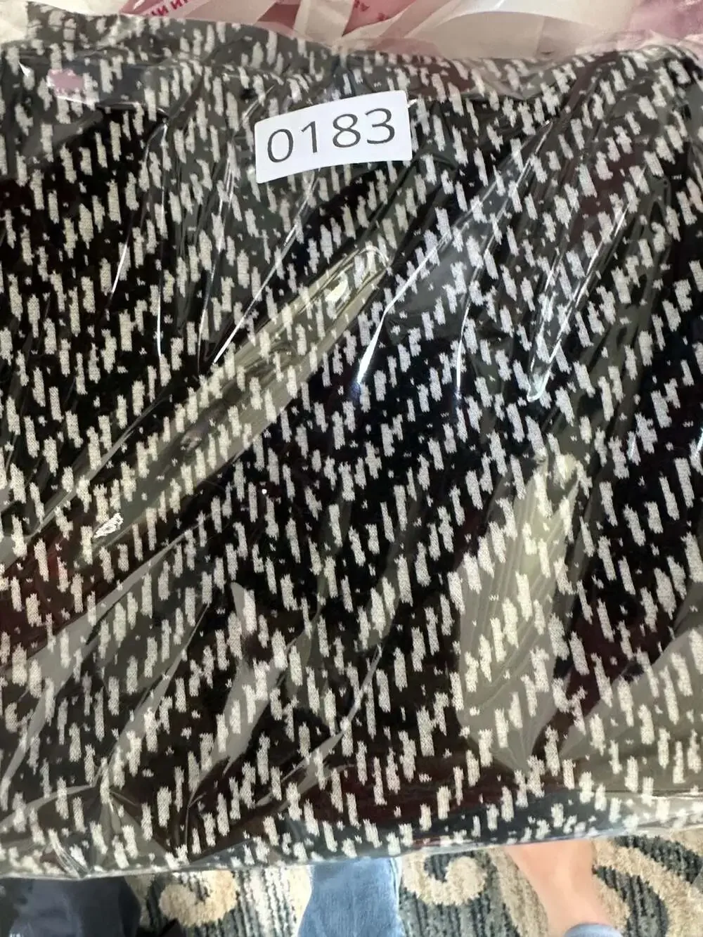 BCBG Generation Womens Pants Black and White Chevron Knit Pull-On Pants Medium - Picture 13 of 13